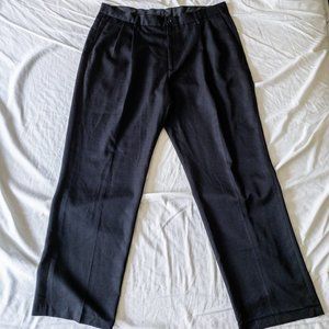 Men's Haggar Casual Black Size 38x30 Dress Pants